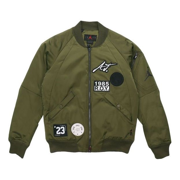 Bomber bunda Jordan Jordan MA-1 Patch Logo Bomber Jacket Zelené | CK1358-395