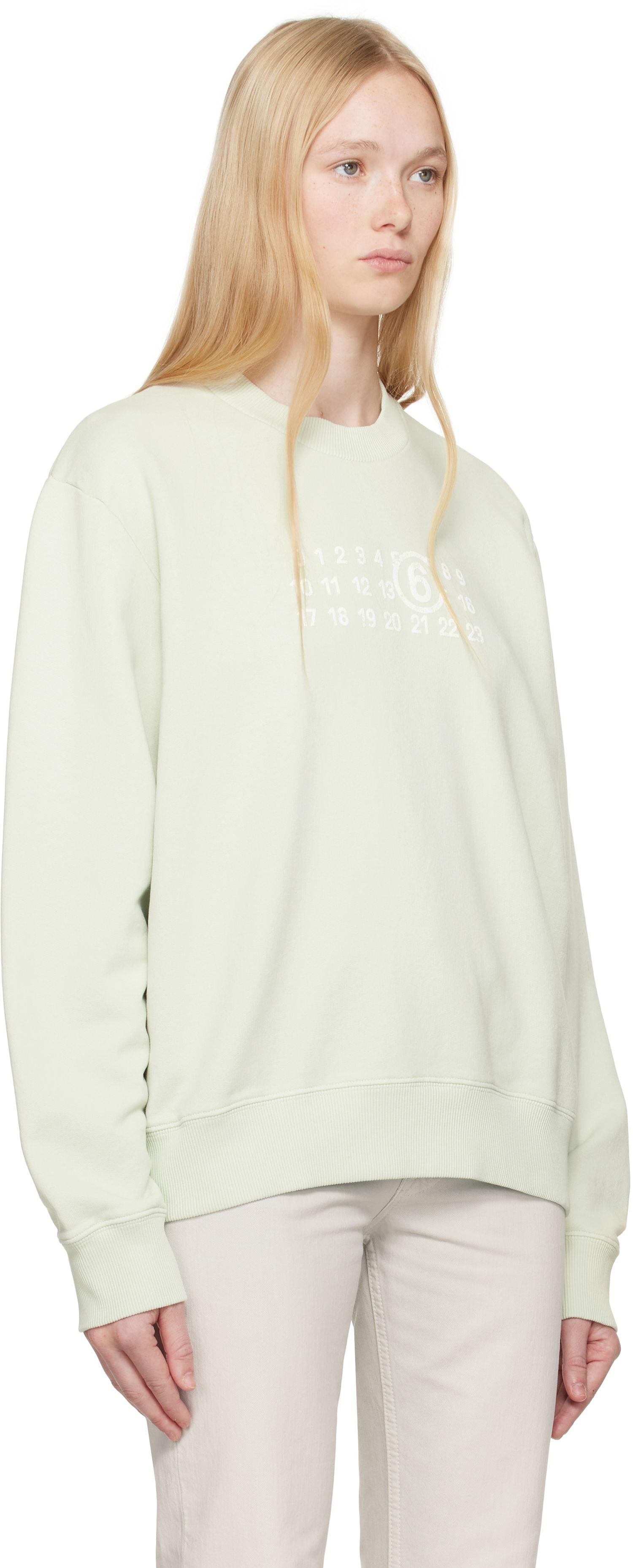 Sveter Maison Margiela MM6 Maison Margiela Numeric Sweatshirt Zelené | SH2GU0021 M25004, 1