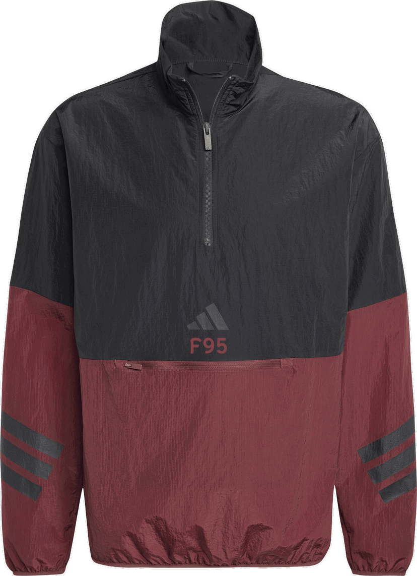 Vetrovka adidas Originals Fortuna Düsseldorf Half-Zip Colorblock Windbreaker Jacket Čierna | 6f95jd4928