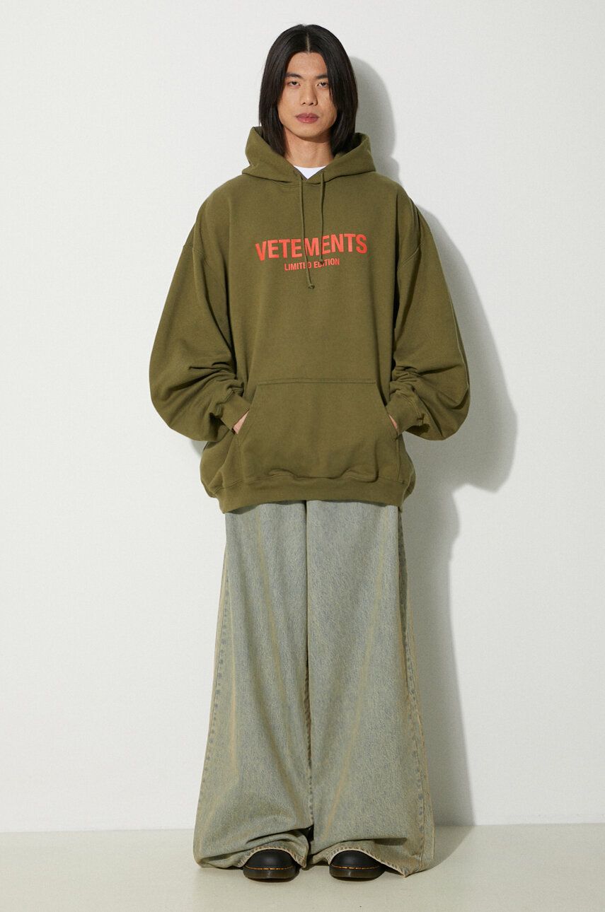 Mikina VETEMENTS VETEMENTS Limited Edition Logo Hoodie Zelené | UE64HD600Z, 1