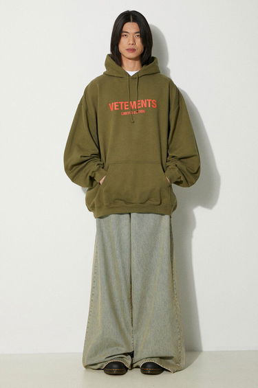 Mikina VETEMENTS VETEMENTS Limited Edition Logo Hoodie Zelené | UE64HD600Z, 1