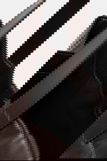 Tote bag Anine Bing Leo Embossed Leather Tote Bag Hnedá | A.13.11841, 4