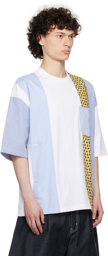 Tričko Comme des Garçons Comme des Garçons Homme Multi-Fabric T-Shirt Biela | HO-T010-051, 1
