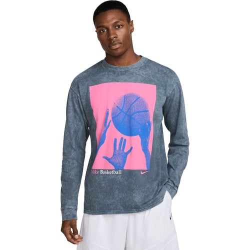 Tričko Nike Long Sleeve Basketball Graphic T-Shirt Modrá | HJ3339, 0