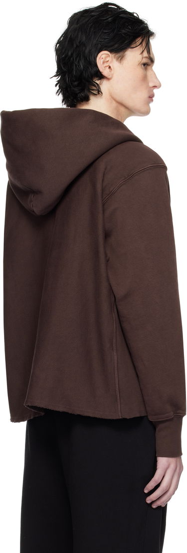 Mikina LES TIEN Heavyweight Cropped Hoodie Hnedá | CF-1091-PD, 2