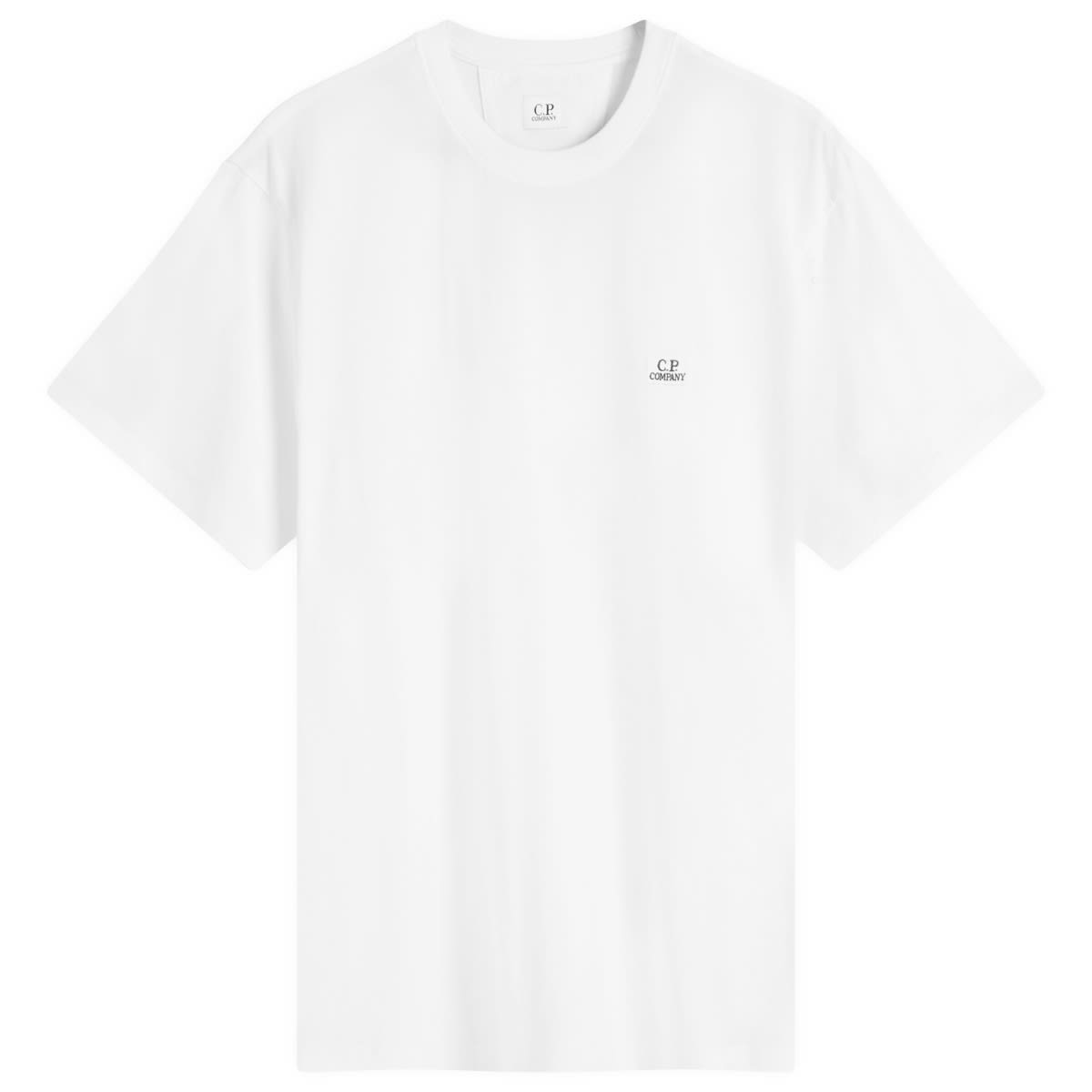 Tričko C.P. Company C.P. Company 30/1 Logo Patch T-Shirt Biela | 18CMTS031A-005100W-103, 1