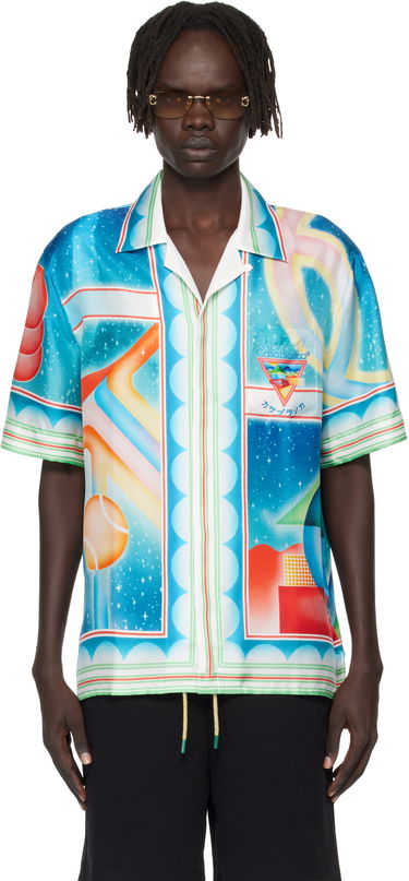 Košeľa Casablanca Casablanca Galaxy Court Silk Shirt Rôznofarebný | MPF25-SH-003-01, 0