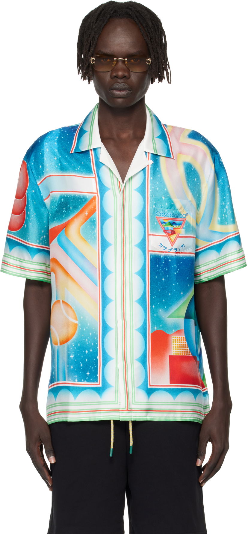 Košeľa Casablanca Casablanca Galaxy Court Silk Shirt Rôznofarebný | MPF25-SH-003-01