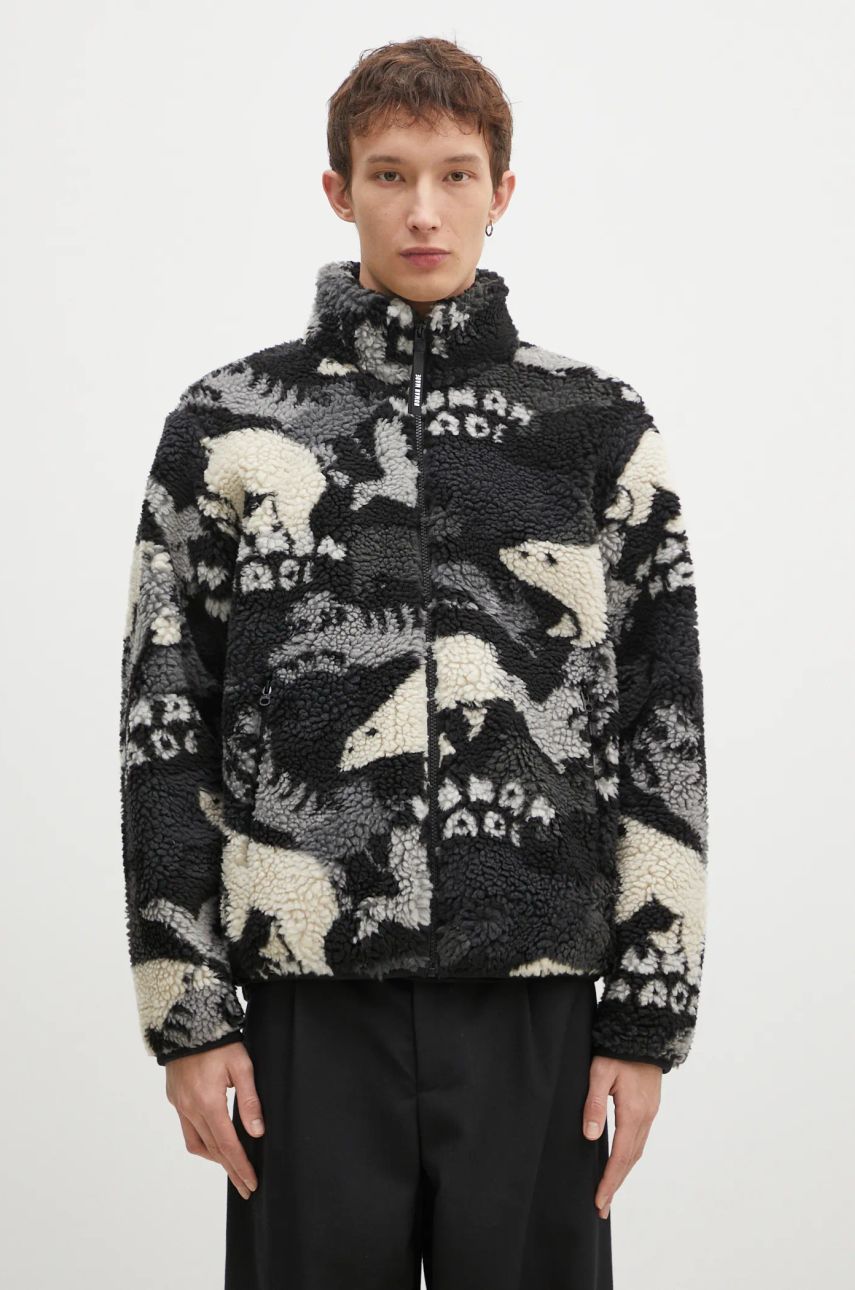 Mikina Human Made Animal Print Fleece Jacket Čierna | HM28JK038, 0