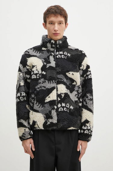 Mikina Human Made Animal Print Fleece Jacket Čierna | HM28JK038, 0