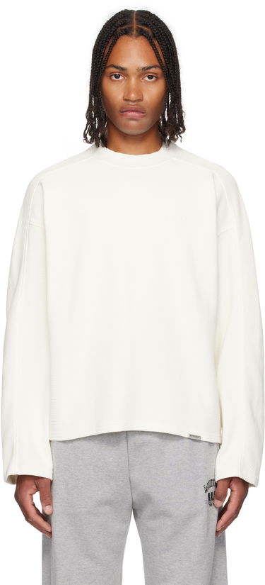 Tričko Represent Clo Represent Waffle Long Sleeve T-Shirt Biela | MLM41209, 0