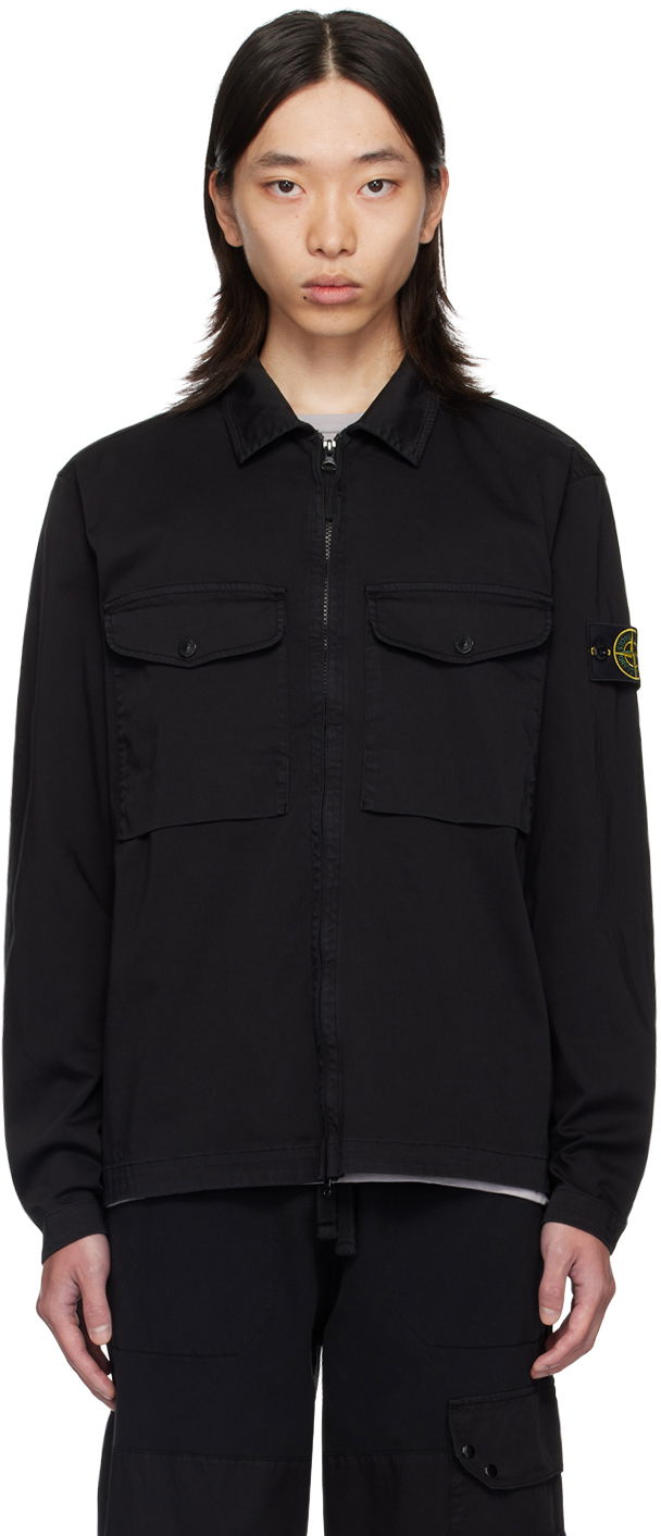 Bunda Stone Island Black Regular Fit Jacket Čierna | 811512808, 0