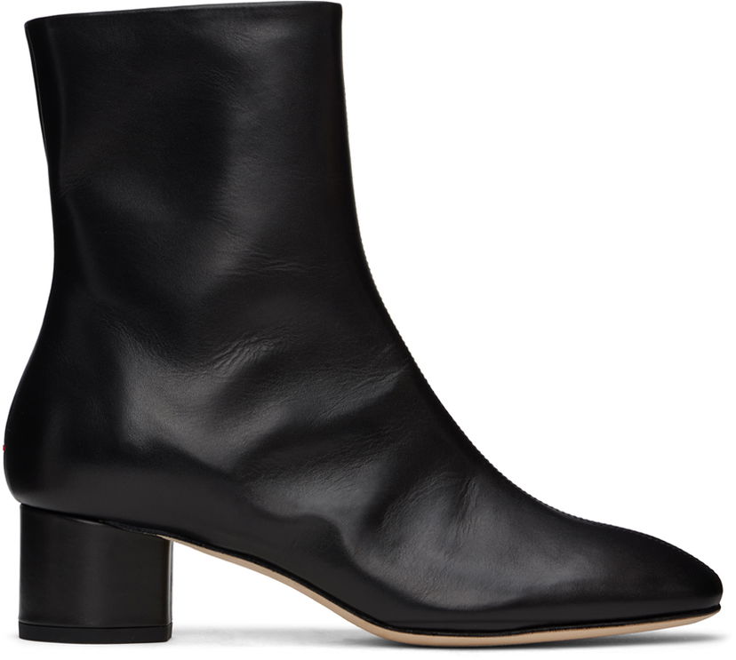 Oblečenie Aeyde Aeyde Allegra Leather Ankle Boots Čierna | A11-AB-ALLD55BL-223-800-046