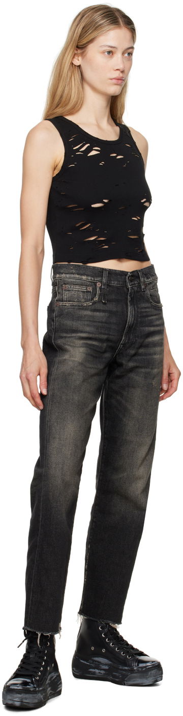 Oblečenie R13 R13 Tall Leather Kurt Čierna | R13WS057-S133K, 4