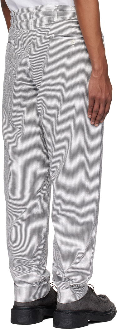 Nohavice Engineered Garments Engineered Garments Andover Striped Trousers Biela | 25S1F001, 2