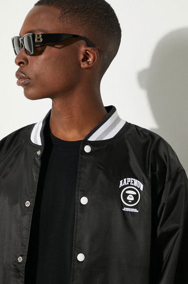 Vetrovka AAPE by A Bathing Ape AAPE Bomber Jacket Čierna | AAPLJM7639XXM, 4