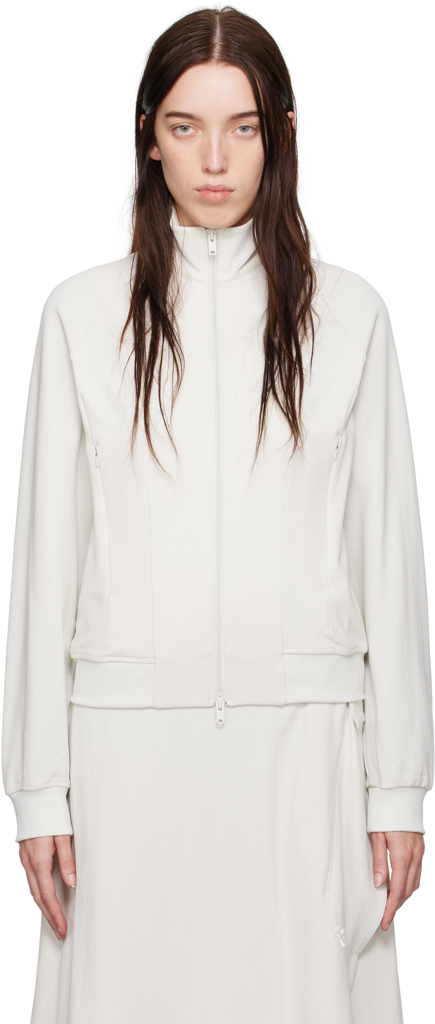 Mikina Y-3 Track Jacket Biela | JE3442, 0