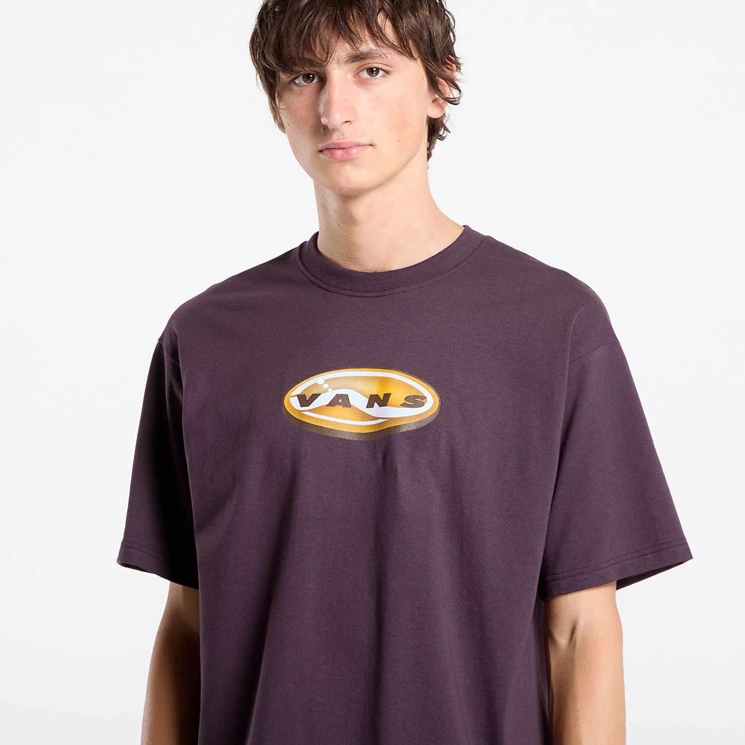 Tričko Vans 3D Retroval Short Sleeve Tee Vínová | VN000PBXEMS1, 1