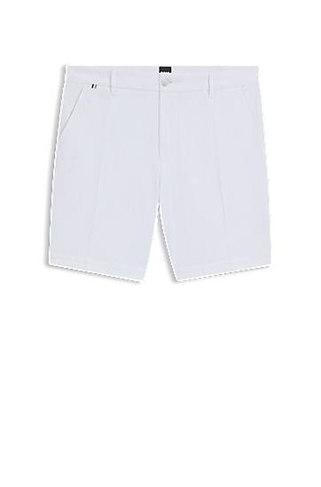 Šortky BOSS Slim-Fit Stretch Cotton Shorts Biela | 50543951, 0