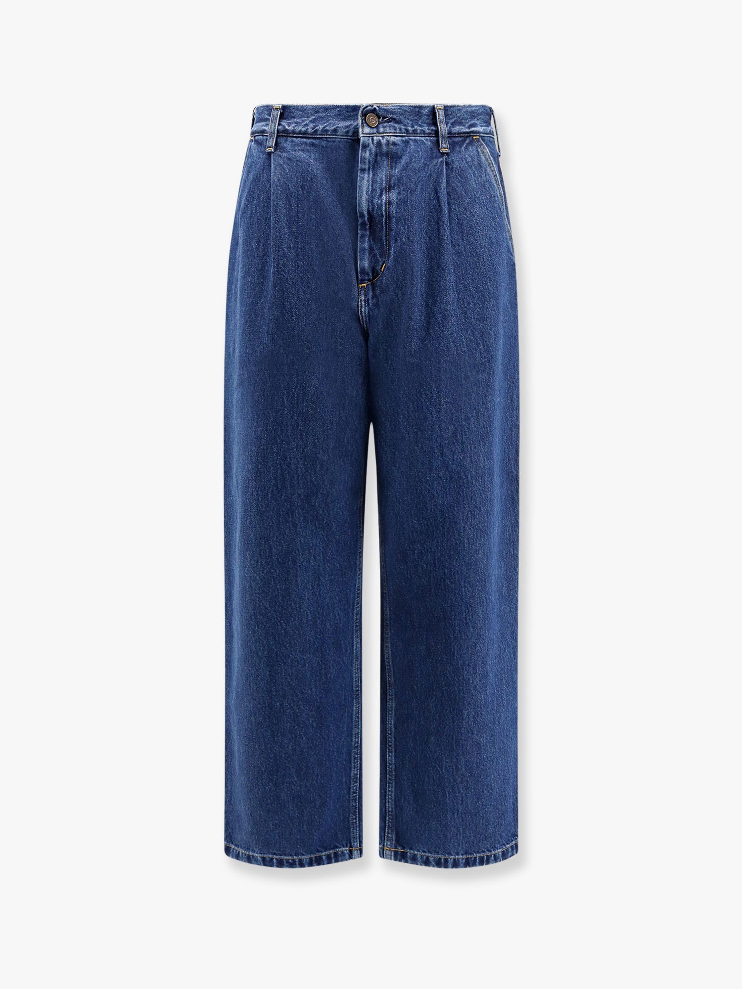 Džínsy Carhartt WIP Straight Fit Pleated Jeans Modrá | I0347320106, 0