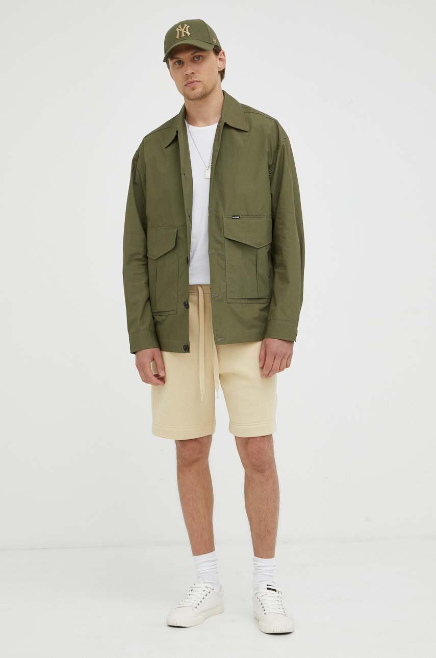 Bunda G-Star Raw Oversized Camp Overshirt Zelené | D22924.A790, 0