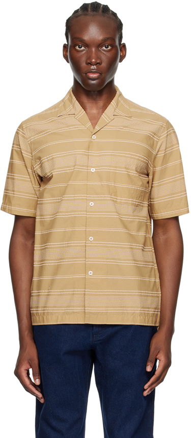 Košeľa Universal Works Universal Works Minari Striped Shirt Béžová | P3064, 0