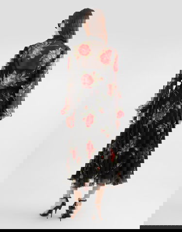 Košeľa Dolce & Gabbana Dolce & Gabbana Rose Bouquet-print Chiffon Top Woman Collection Rôznofarebný | F7BJ2TIS11FHN5ZN, 2