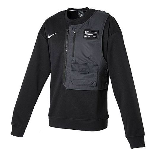 Sveter Nike FC Shell Long Sleeve T-Shirt Čierna | AQ0671-010