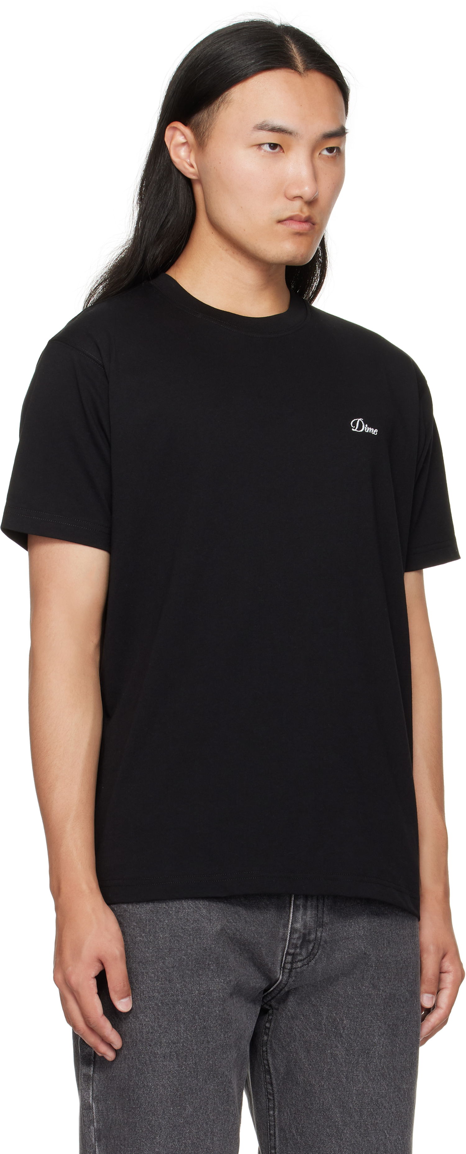 Tričko Dime Dime Cursive Logo T-Shirt Čierna | DIMEFA2544BLK, 1