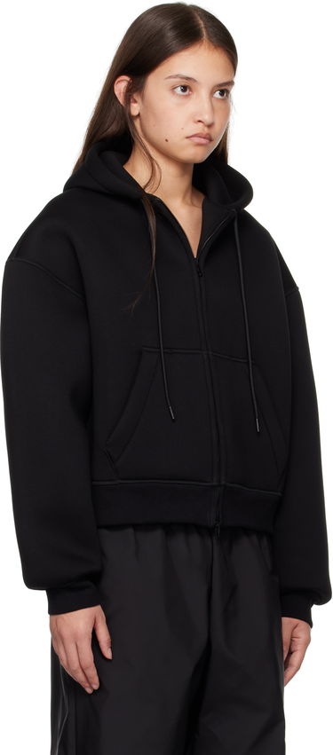Mikina WARDROBE.NYC WARDROBE.NYC Bonded Zip Hoodie Čierna | W1093F24BJ, 1