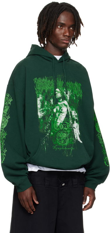 Mikina VETEMENTS Vetements Cradle of Filth Nymphetamine Oversized Hoodie Zelené | UCF76HD750E, 1