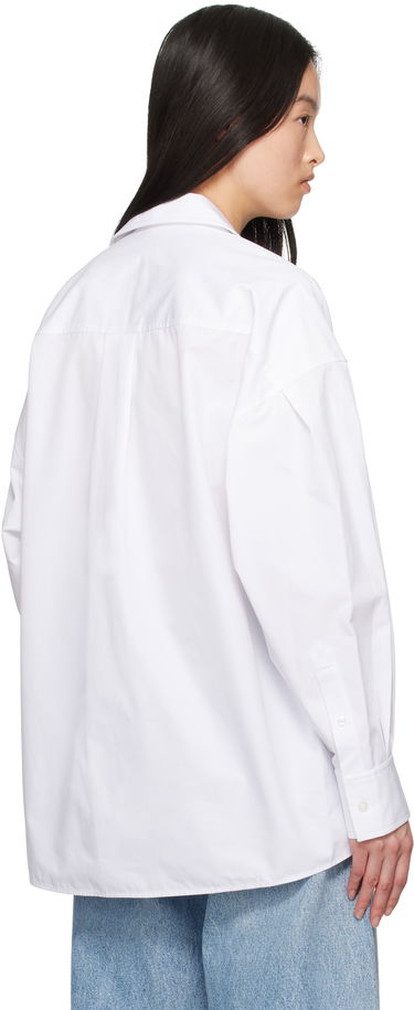 Košeľa Alexander Wang Alexander Wang Oversized Organic Cotton Shirt Biela | 1WC2251040, 2