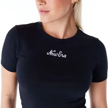 Tričko New Era Slim Tee T-Shirt Čierna | 60564944, 3