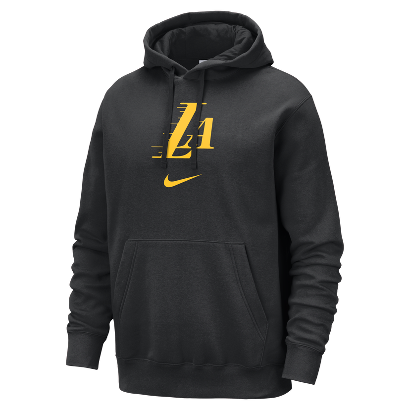 Mikina Nike NBA Los Angeles Lakers Club Fleece City Edition s kapucí Čierna | DZ0087-010