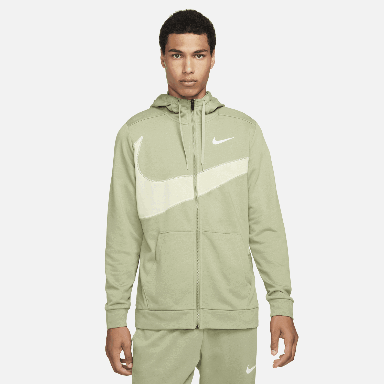 Mikina Nike Dri-FIT Fleece Hoodie Zelené | FB8575-386, 0