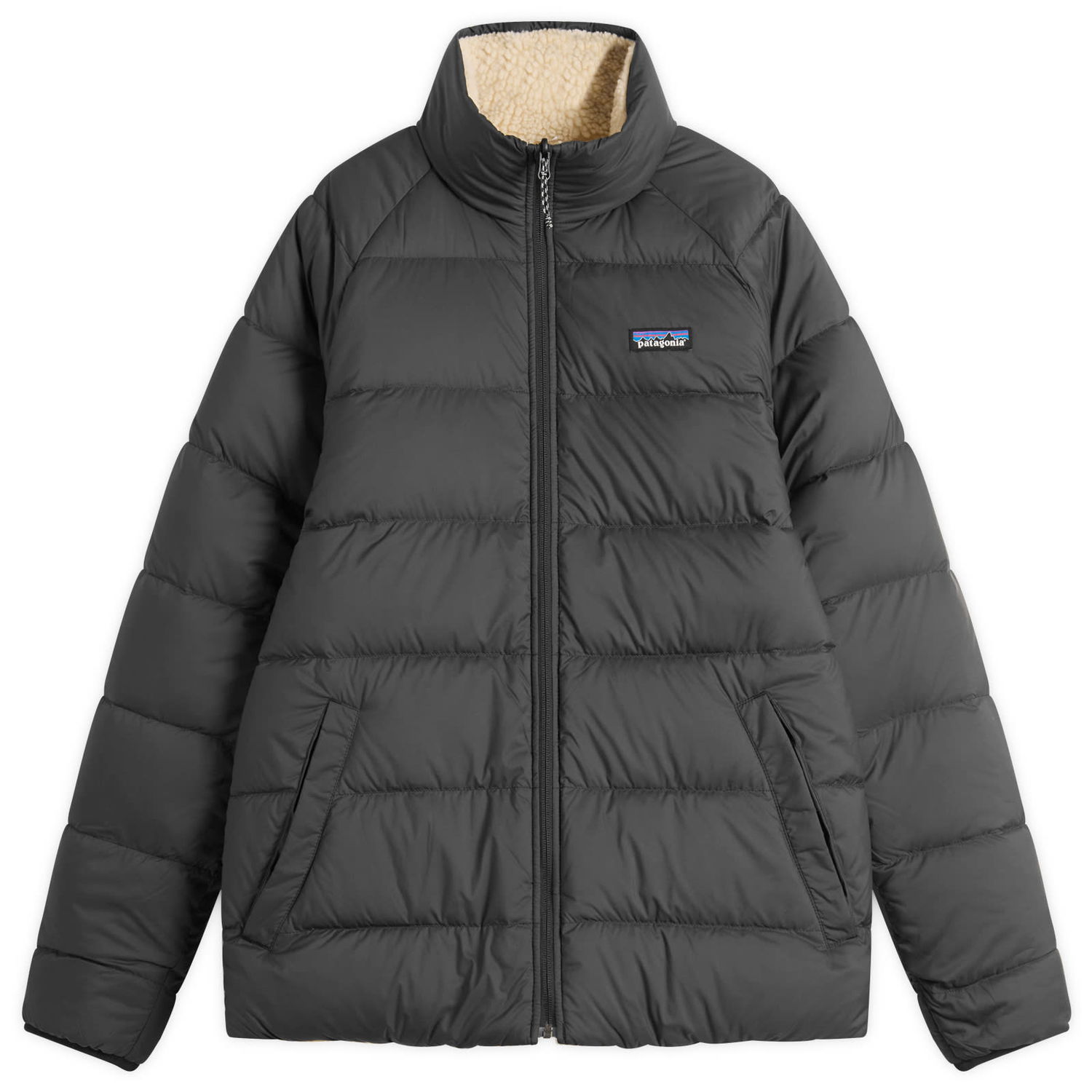 Prešívaná bunda Patagonia Reversible Silent Down Jacket Šedá | 20670-BLK, 0