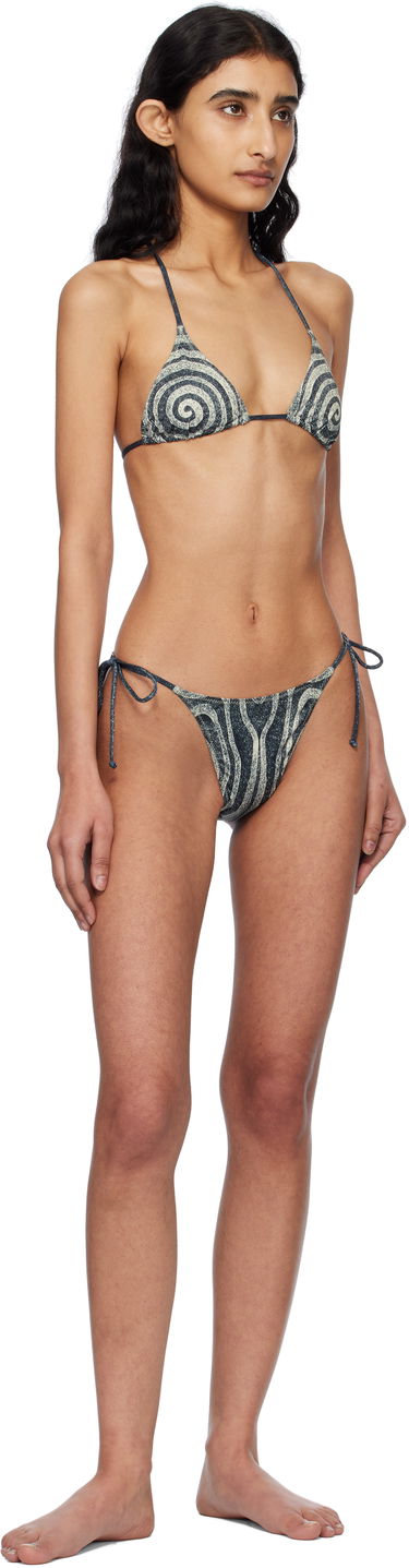 Plavky Jean Paul Gaultier Jean Paul Gaultier 'The Spirale' Bikini Modrá | 25/34-F-BS024-J587-000203, 3