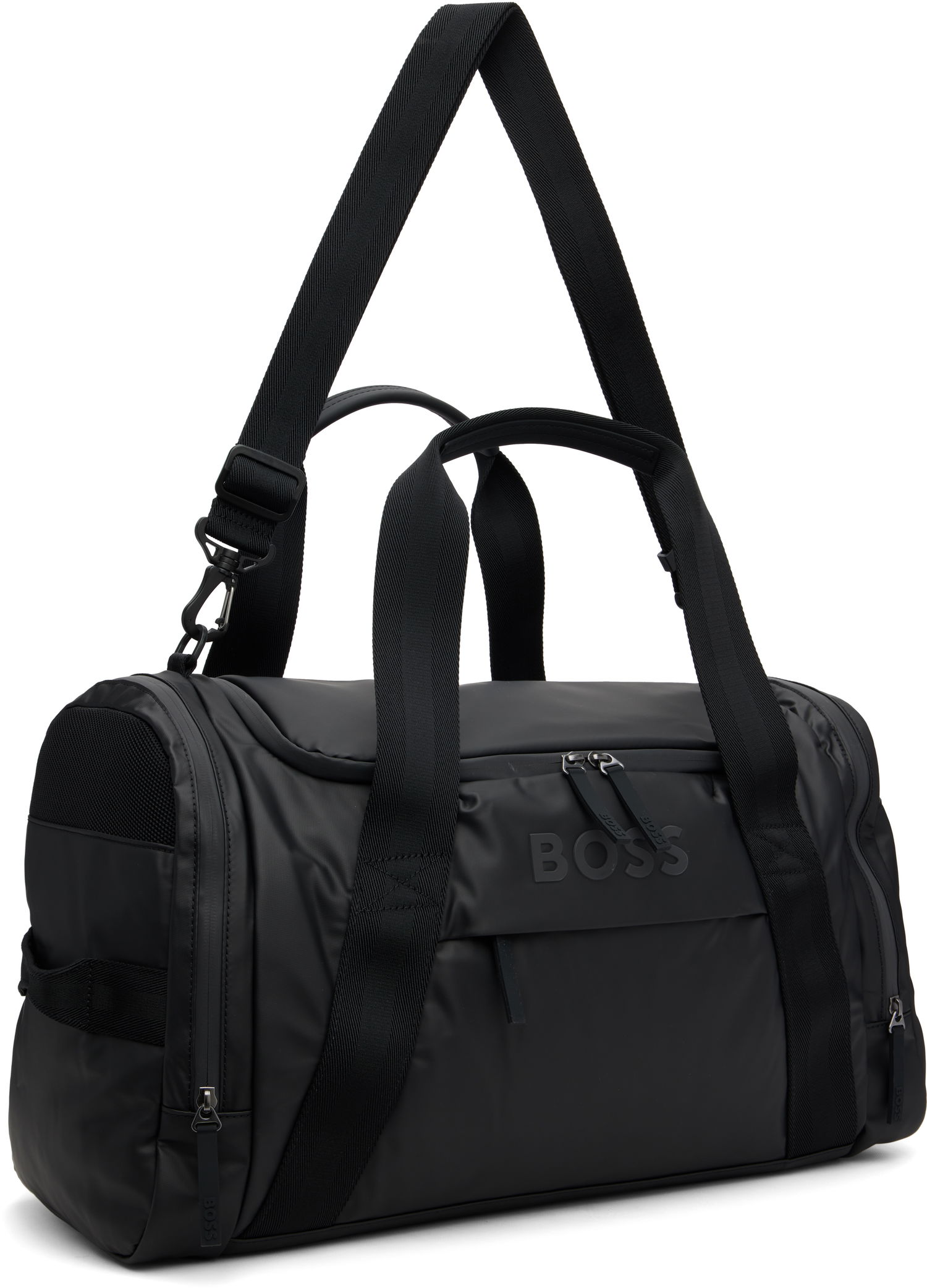 Cestovná taška BOSS Logo Canvas Duffle Bag Čierna | 50548088, 1
