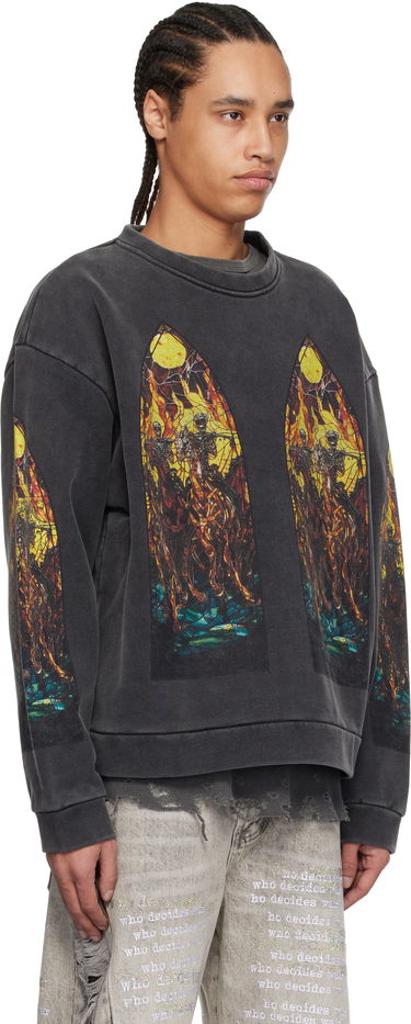 Sveter Who Decides War Who Decides War Anvil Crewneck Sweater Čierna | 1110010030SS25, 1