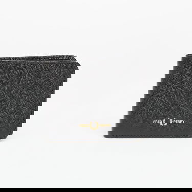 Peňaženka Fred Perry Fred Perry Scotchgrain Leather Wallet Čierna | L1197 102, 0