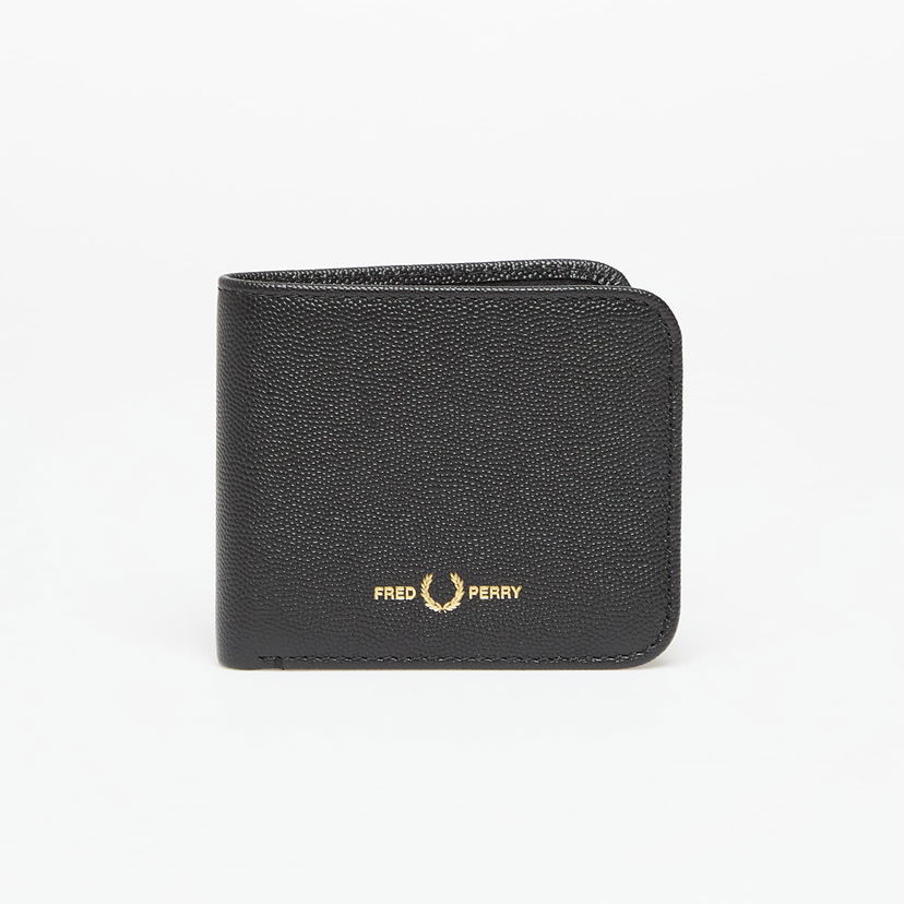 Peňaženka Fred Perry Fred Perry Scotchgrain Leather Wallet Čierna | L1197 102