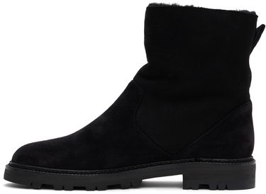 Oblečenie Manolo Blahnik Manolo Blahnik Tomosa Suede Shearling Boots Čierna | 324-2781, 2