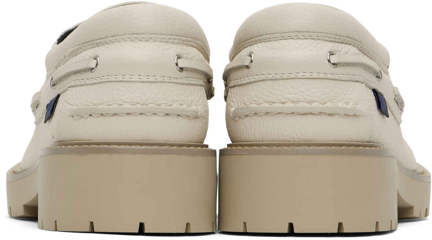 Oblečenie Burberry Burberry Raft Boat Shoes Biela | 8101631, 1