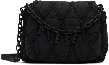 Taška cez rameno Diesel Diesel Charm-D Quilted Shoulder Bag Čierna | X10267 P8048, 0