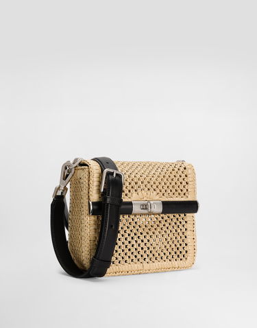 Taška cez rameno Dolce & Gabbana Dolce & Gabbana Woven Raffia Crossbody Bag Béžová | BM2445A9O838L797, 2