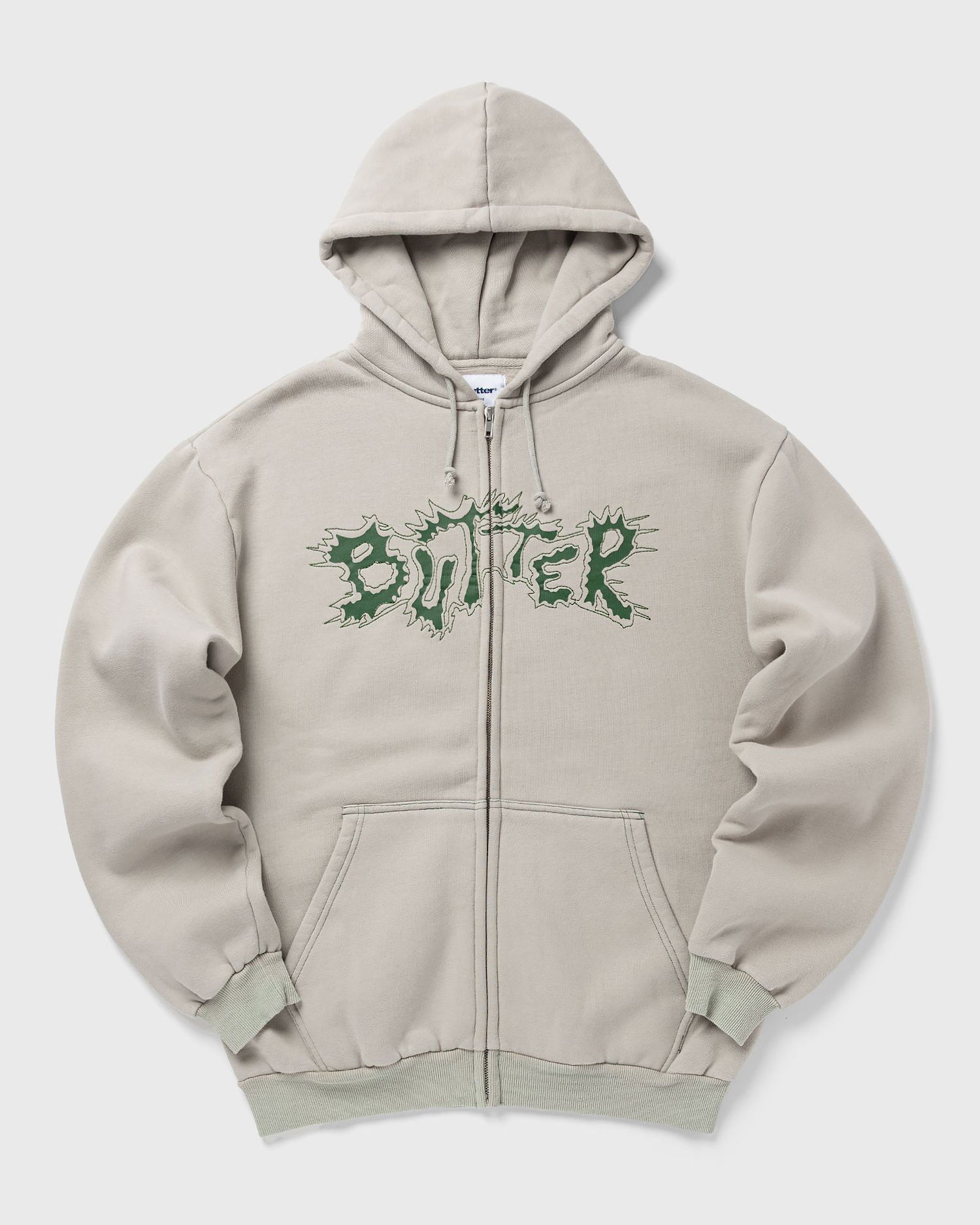 Mikina Butter Goods Eruption Zip-Thru Hoodie Béžová | P25142, 0