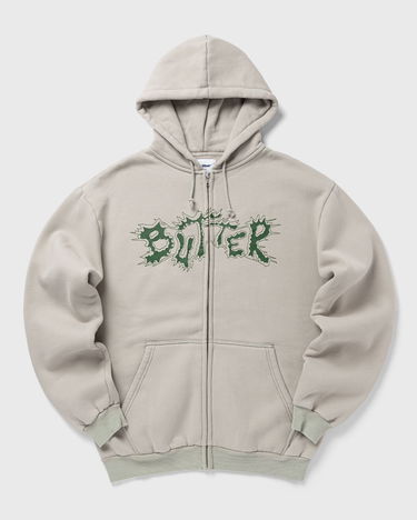 Mikina Butter Goods Eruption Zip-Thru Hoodie Béžová | P25142, 0