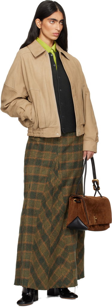 Taška cez rameno Marc Jacobs Suede 'The Large Dual' Shoulder Bag with Gold-Tone Hardware Hnedá | 2F5HSH039H01, 3