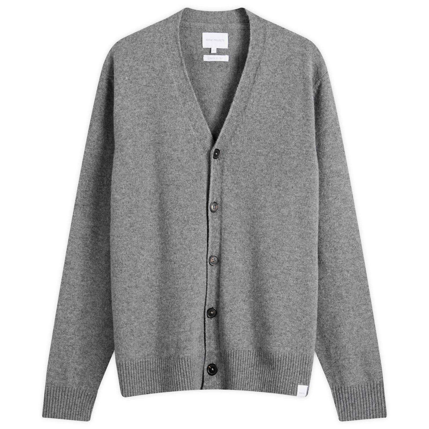 Sveter NORSE PROJECTS Lambswool Knit Cardigan Šedá | N45-0624-1500, 0