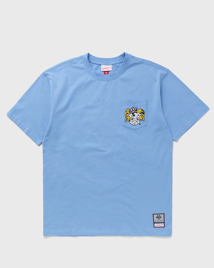 Tričko Mitchell & Ness NCAA PREMIUM POCKET TEE NORTH CAROLINA Modrá | TCRW6277-UNCYYPPPLTBL